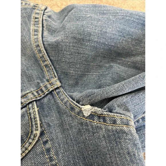 VTG 60s 70s Lee Riders Denim Jean Trucker Jacket PATD 153438 Made in USA Blue